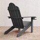 preview thumbnail 10 of 55, Patio HDPS Adirondack Chair Plastic Weather Resistant Outdoor Chairs Set of 4 - 30 in.W x 35 in.D x 36.5 in.H