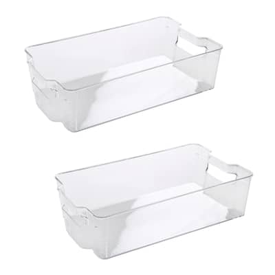Kitchen Details 2 Pack X-Large Refrigerator Shelf Organizer - 14.57" x 8.31" x 3.9"