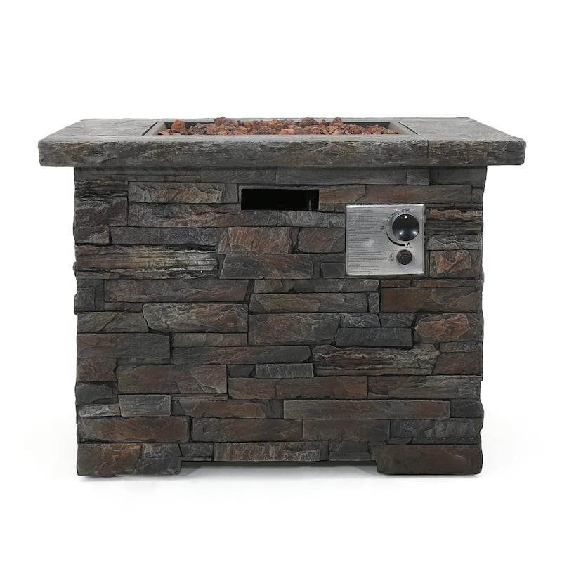 Blaeberry Outdoor Stone Fire Pit by Christopher Knight Home