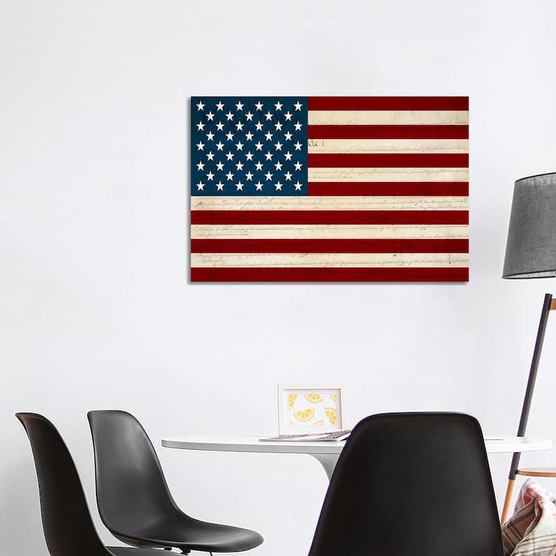 iCanvas "USA Flag (U.S. Constitution Background)" by iCanvas Canvas Print - 26x40x1.5