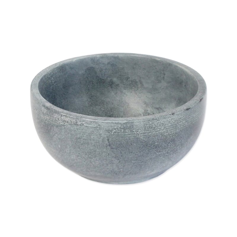 Med. Soapstone Round Bowl 6"Dia - Grey