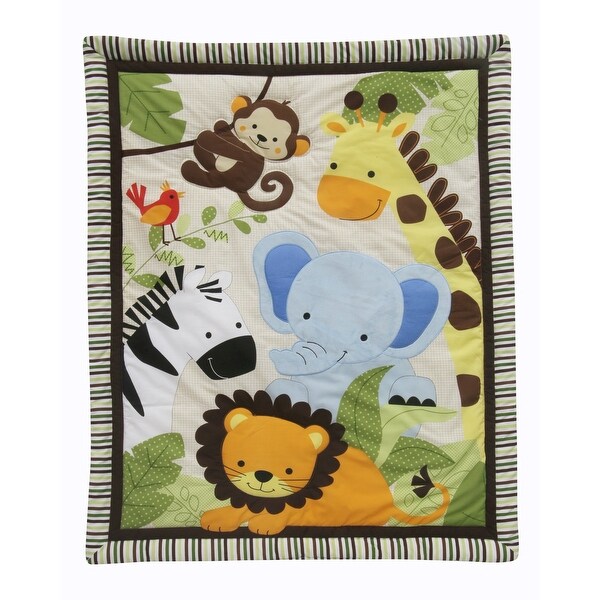 Bedtime Originals Jungle Buddies Beige Brown Green Safari Jungle