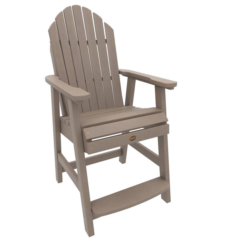HIGHWOOD Commercial Grade Muskoka Adirondack Counter Height Dining Chair - Woodland Brown