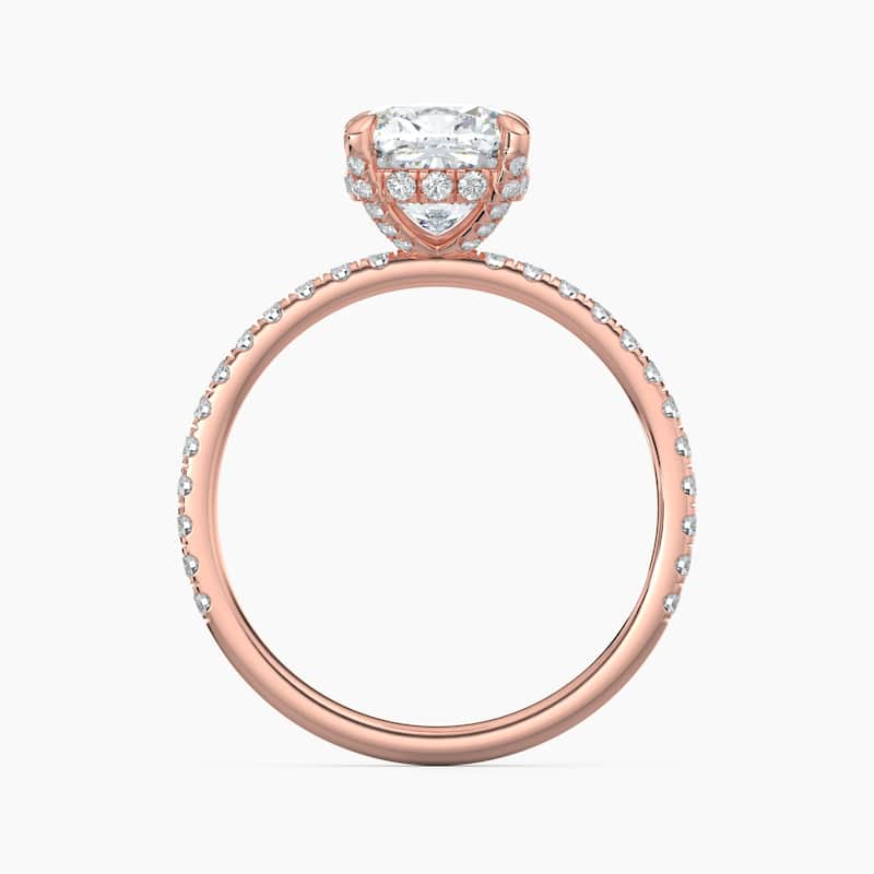 Auriya 14k Gold Lab Grown Cushion Diamond Luxe Hidden Halo Engagement Ring 1.00 to 5.00 ct. tw. (F-G, VS)
