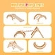 preview thumbnail 14 of 26, Pikler Triangle Set, Toddler Climbing Toys Indoor Playground, Ramp, and Arch, Montessori Climbing Set with Triangle