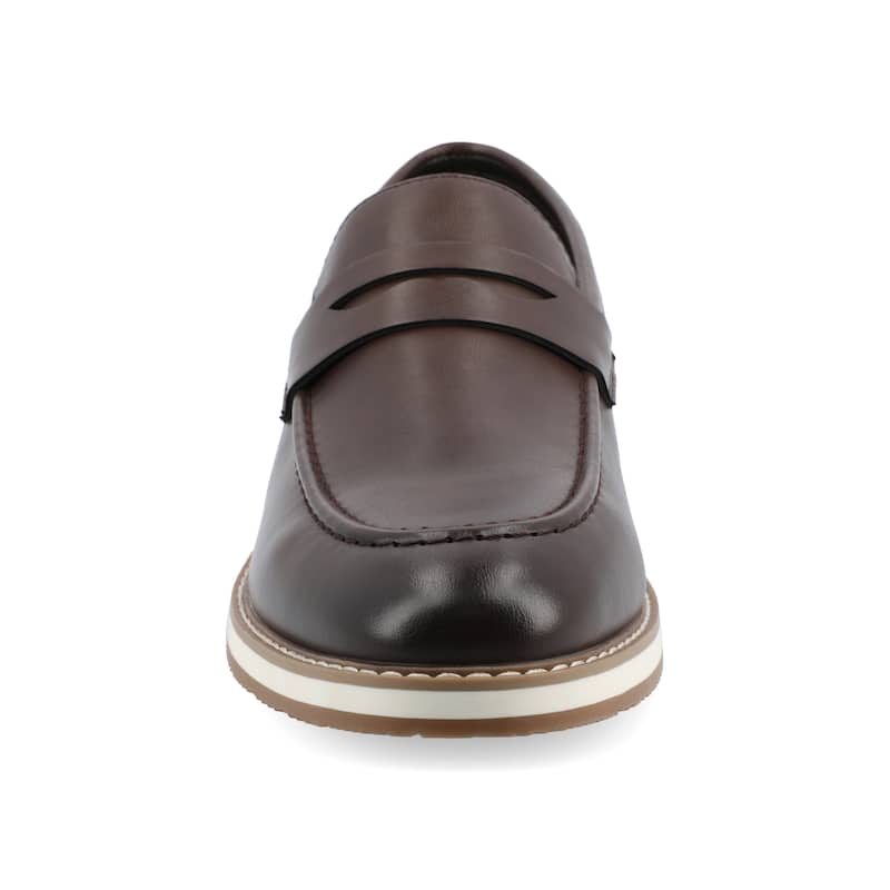 Vance Mens Kahlil Slip-on Penny Loafer - Brown - 9