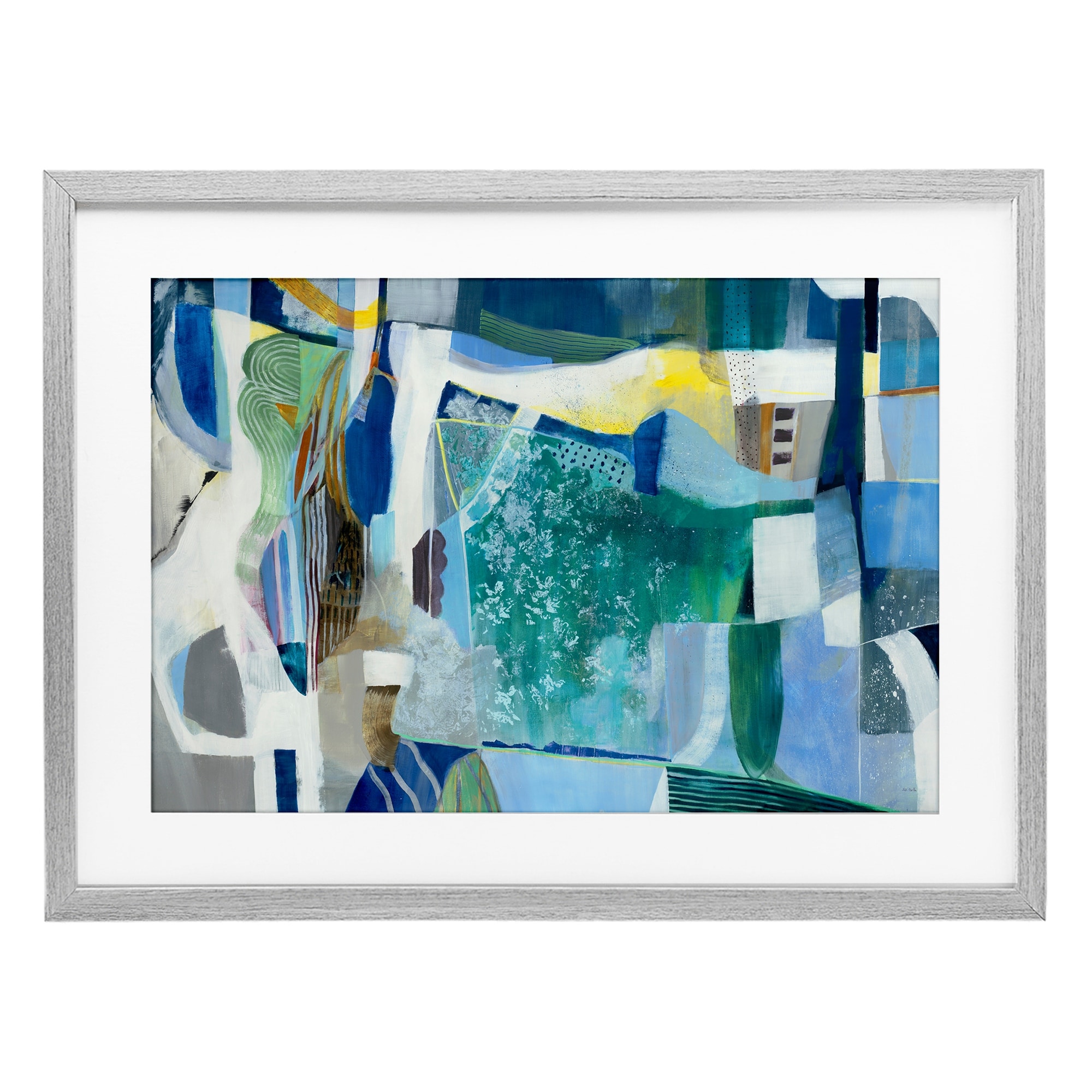 Blue Tone Eclectic Abstract Jill Martin