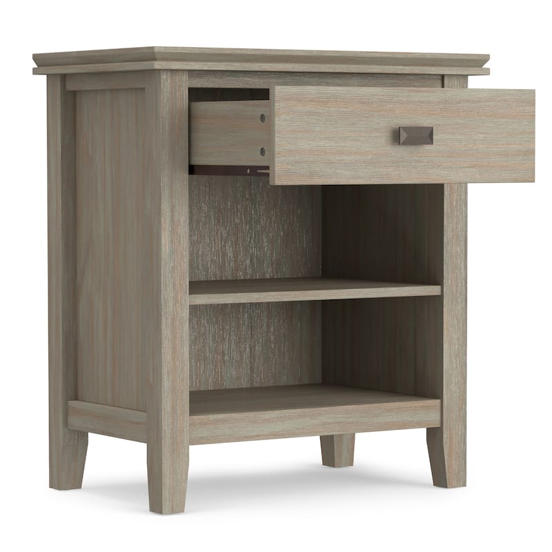 WYNDENHALL Stratford SOLID WOOD 24 inch Wide Bedside Nightstand Table