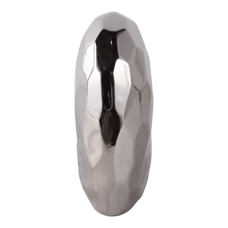 Modern Geometric Heart Sculpture - Ceramic Decorative Object