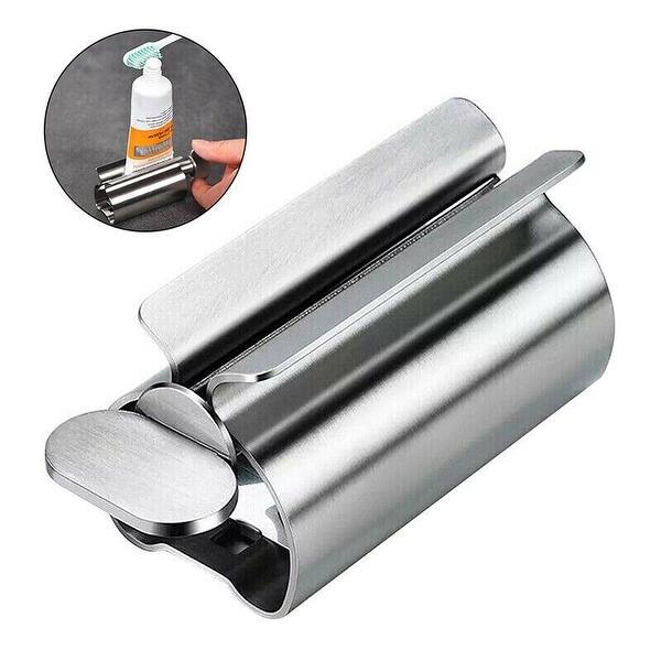Stainless Steel Toothpaste Tube Squeezer and Dispenser Silver Bed