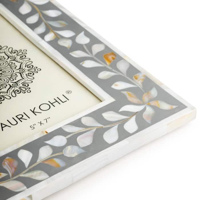 Jodhpur Mother of Pearl Picture Frame - Grey