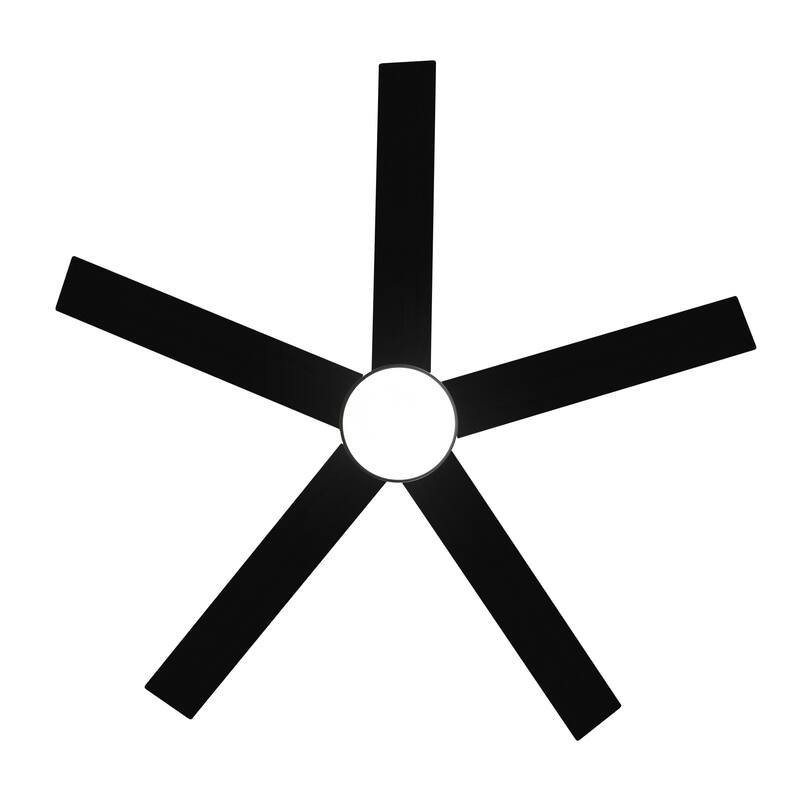 56 Inch 5-Blade Integrated Ceiling Fan with LED Light and Remote