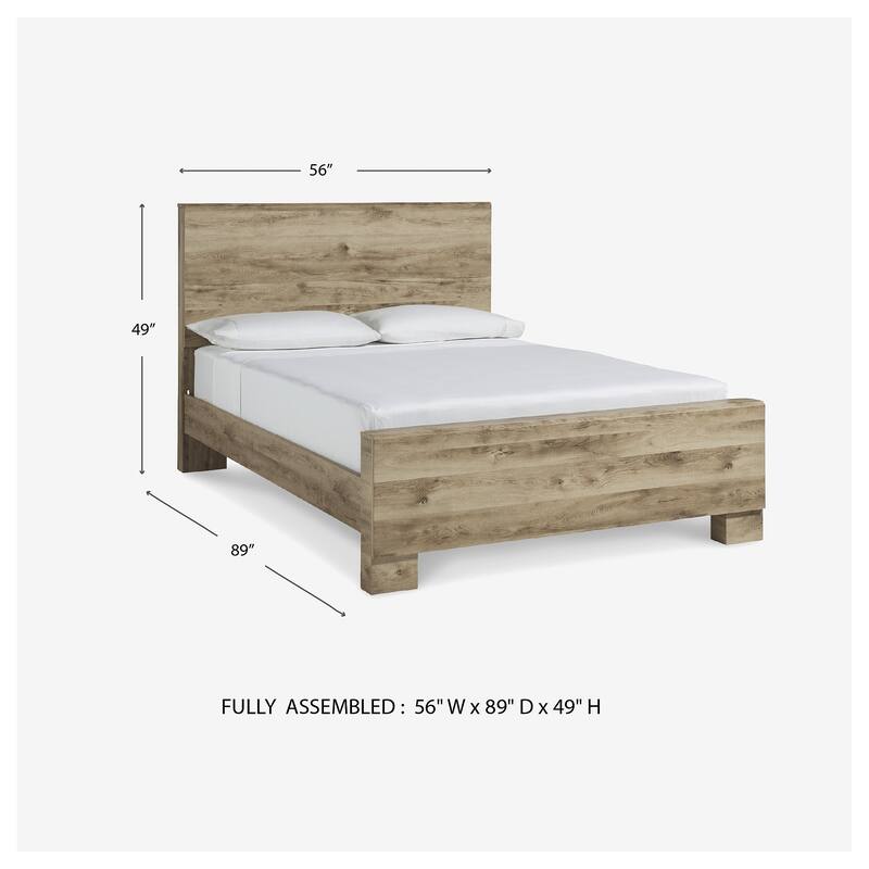 Signature Design by Ashley Hyanna Tan Brown Panel Bed