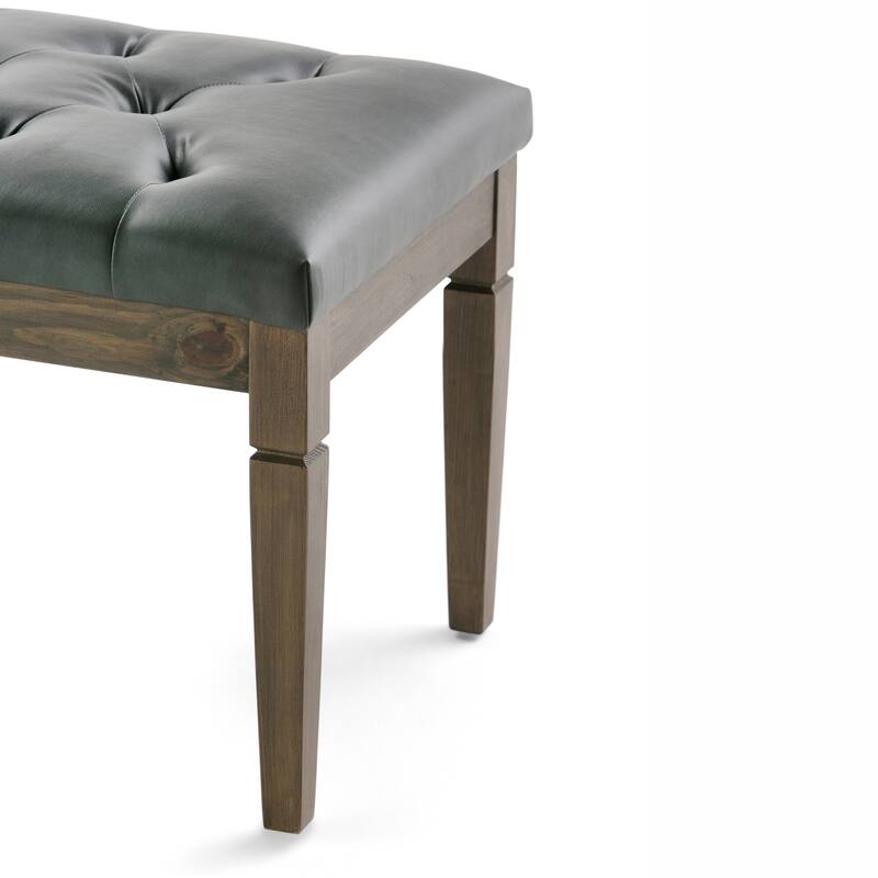 WYNDENHALL Hopewell 48 inch Wide Traditional Rectangle Ottoman Bench