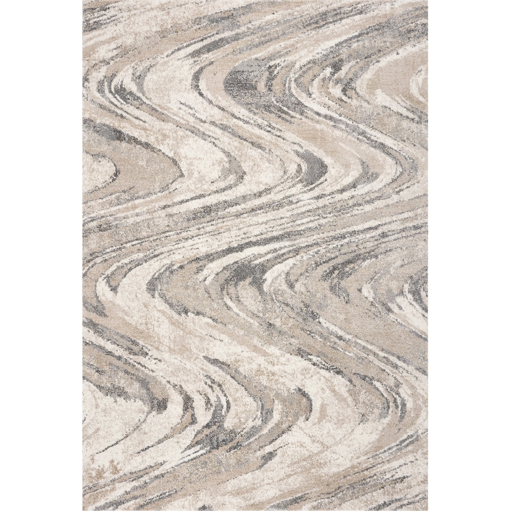 Domani Portland Casual Natural Wave Area Rug