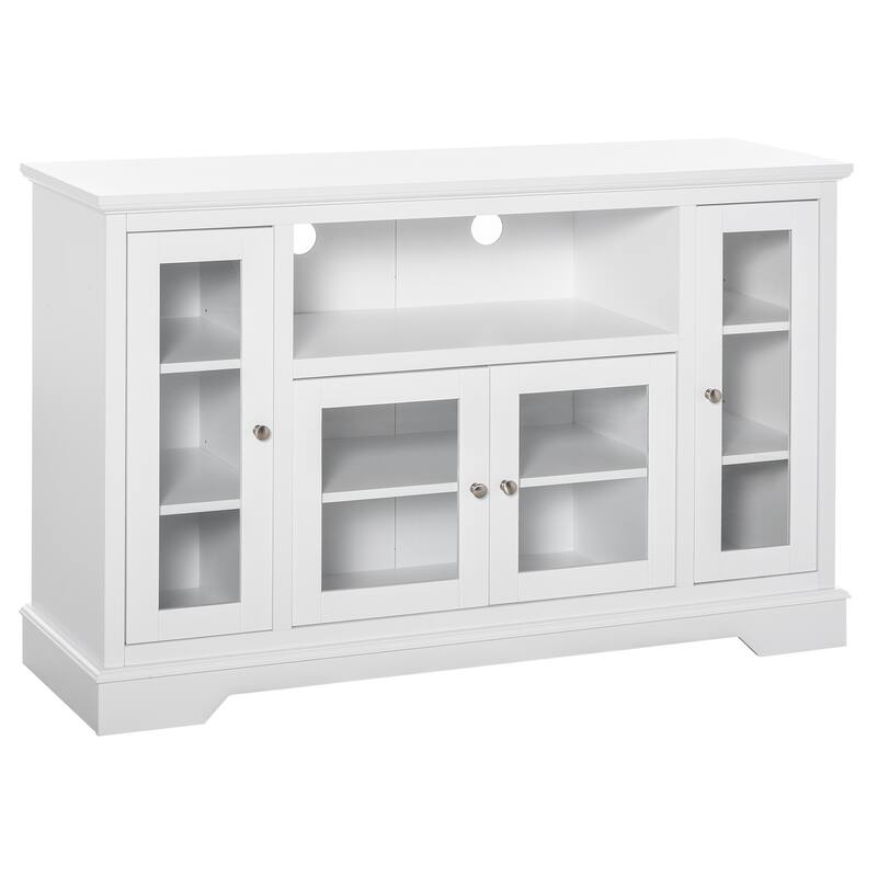 HOMCOM Transitional Sideboard Cabinet with Glass Doors