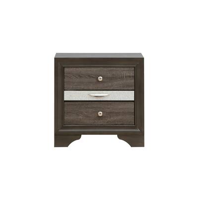 Madrid 3-Drawer 26 in. W Nightstand
