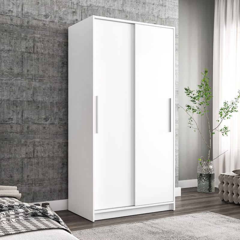 Polifurniture Denmark Wardrobe with 2 Sliding Doors