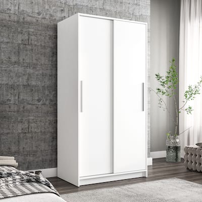 Polifurniture Denmark Wardrobe with 2 Sliding Doors