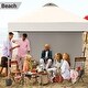 preview thumbnail 7 of 5, 10x10 Pop Up Canopy Tent with 1 Removable Sidewall, with Wheeled Bag and 4 Weight Bags for Patio, Party, Events, Camping-White