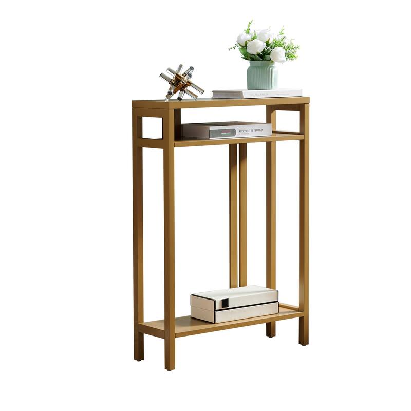 Bisbee Wood 22-inch Console Table with Two Shelves - 22"L x 8"W x 32"H