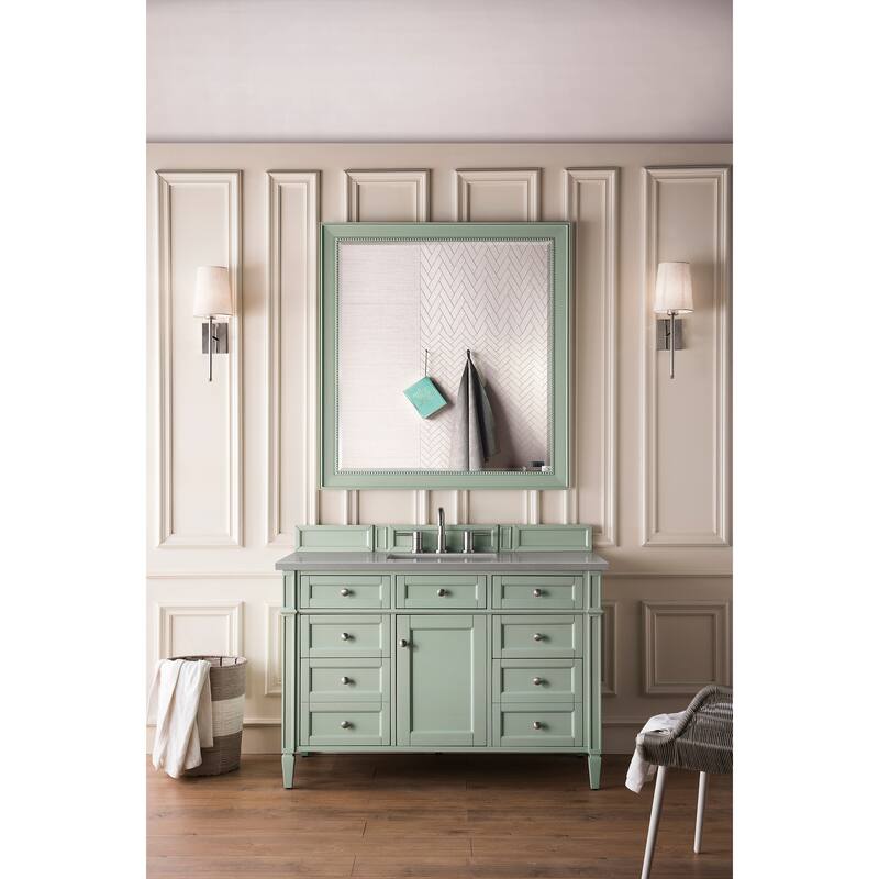 James Martin Vanities Brittany 48" Single Vanity, Sage Green