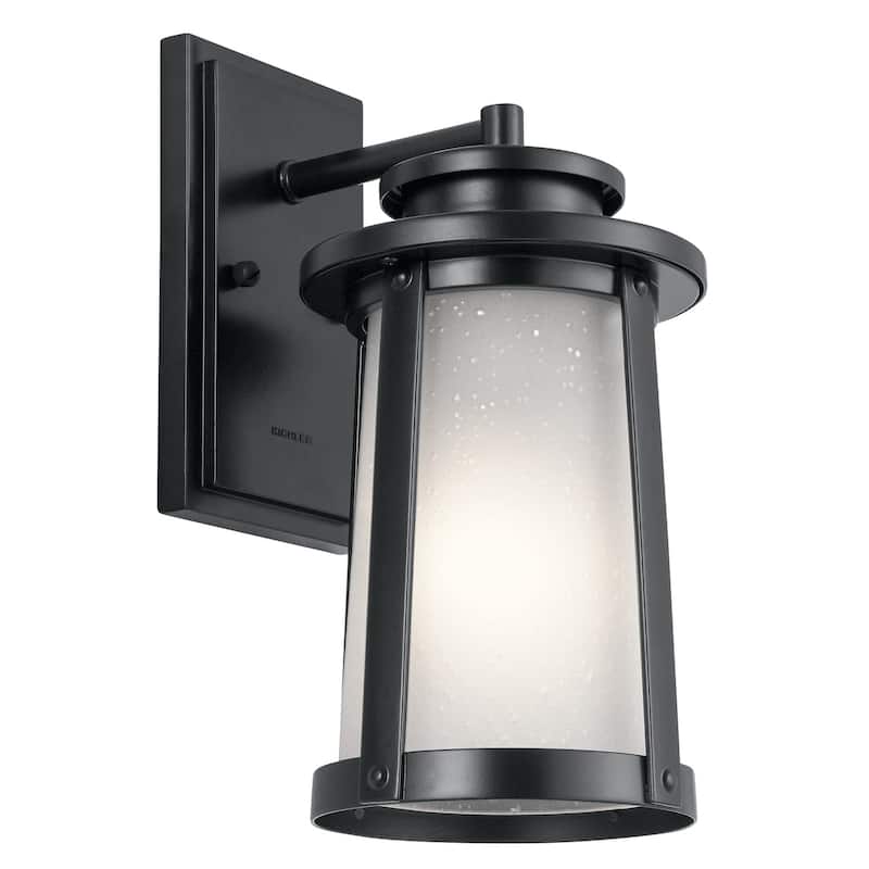 Kichler Harbor Bay Single Light 12-1/4" Tall Outdoor Wall Sconce - Black