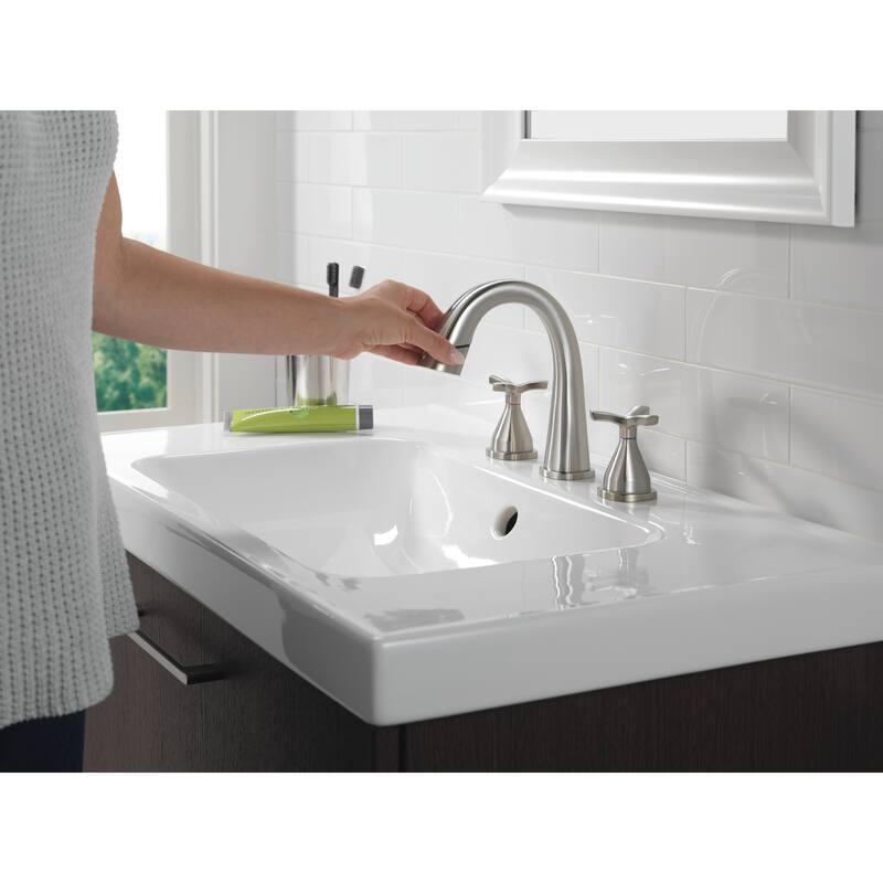 Delta 357756-PD-DST Stryke 1.2 GPM Widespread Bathroom Faucet with