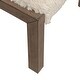 preview thumbnail 6 of 4, Liberty Furniture Broadmore Upholstered Stool Faux Sheepskin - Width 24" x Depth 16" x Height 19"
