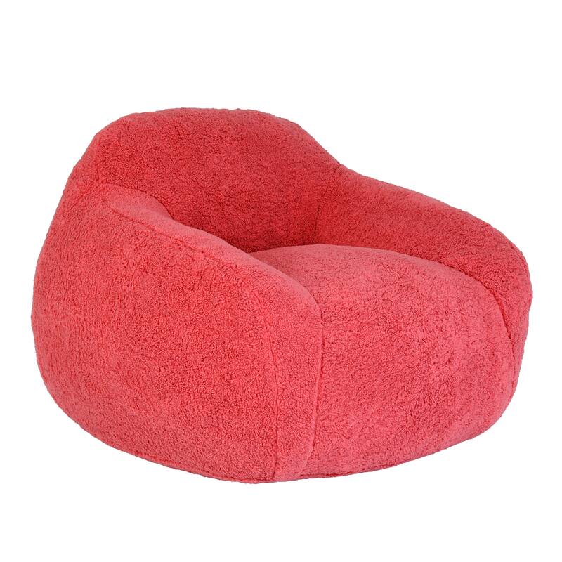 Oversized Memory Foam Bean Bag Chair Lazy Sofa with Armrests and Thick Backrest for Living Room Bedroom