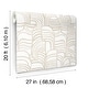 preview thumbnail 5 of 4, Nikki Chu Featherwork Linen Premium Peel and Stick Wallpaper