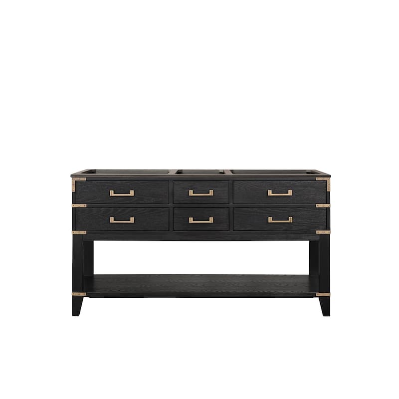 Norwalk Bath Vanity - 60 - Black Oak