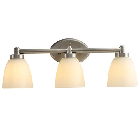 3-light Nickel Frame Vanity light