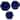 Uttermost Abella Blue Ceramic Wall Decor (Set of 3)
