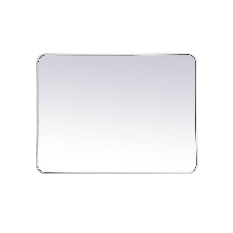Ezra Soft Corner Metal Rectangular Mirror