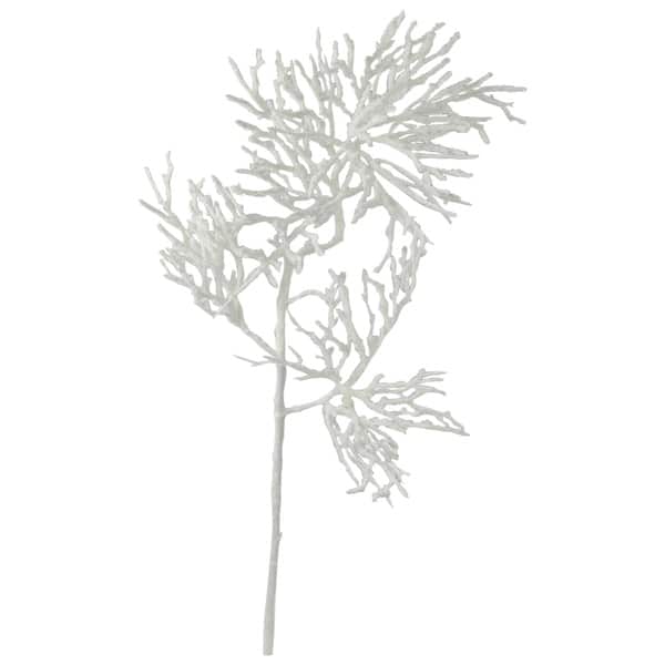 slide 2 of 6, Frosted Twig Artificial Christmas Spray - 22" - White