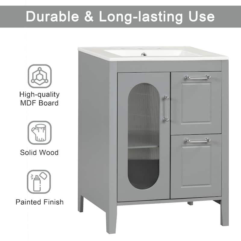 24" Bathroom Vanity with Sink