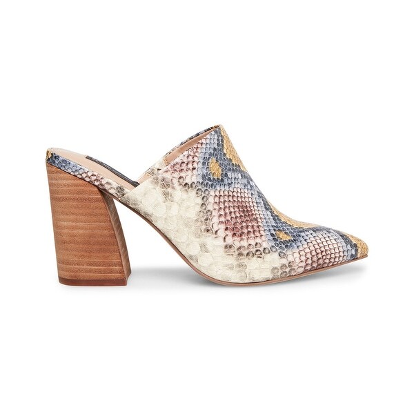 steve madden mules snakeskin