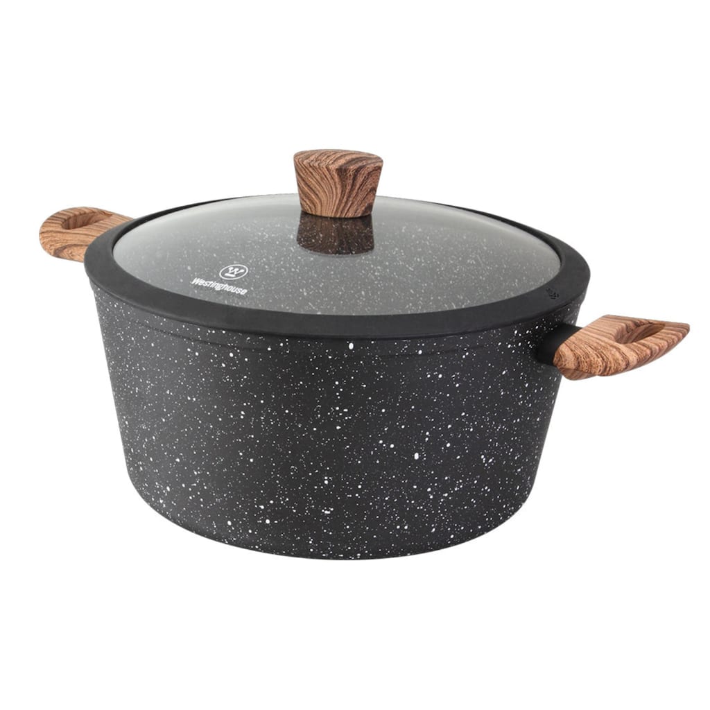 Westinghouse 4.5-Quart Casserole with Glass Lid - Marble Series