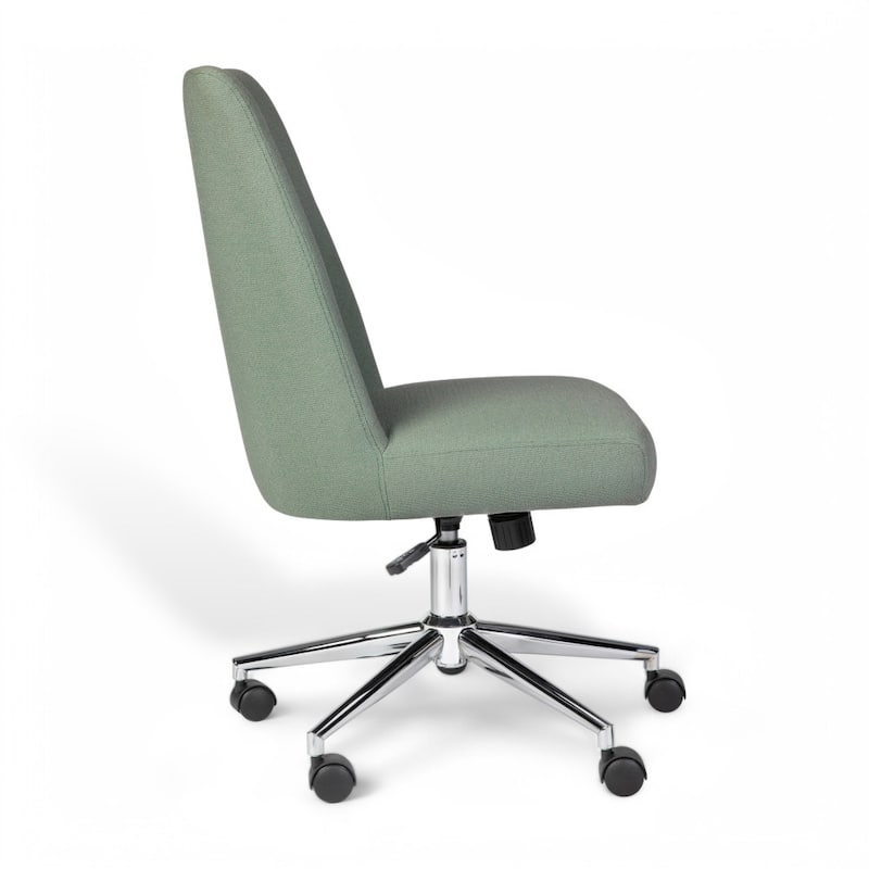Martha Stewart Upholstered Height Adjustable Swivel Home Office Chair