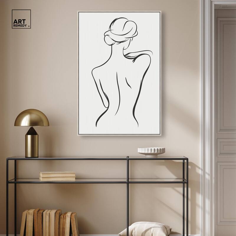 Woman in Contour III Canvas by Art Remedy
