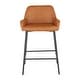 preview thumbnail 26 of 43, Carbon Loft Galotti Industrial Counter Stools (Set of 2) - N/A Camel