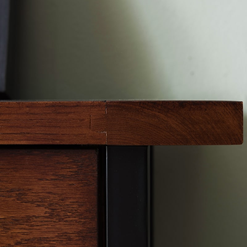Leick Home Mission Mantel Height Bookcase with Slatted Sides