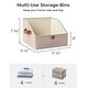 preview thumbnail 2 of 5, Trapezoid Closet Storage Bins, Foldable Fabric Organizer Baskets with Handles (Set of 3) - 7.75'' H X 11.5'' W X 11.5'' D