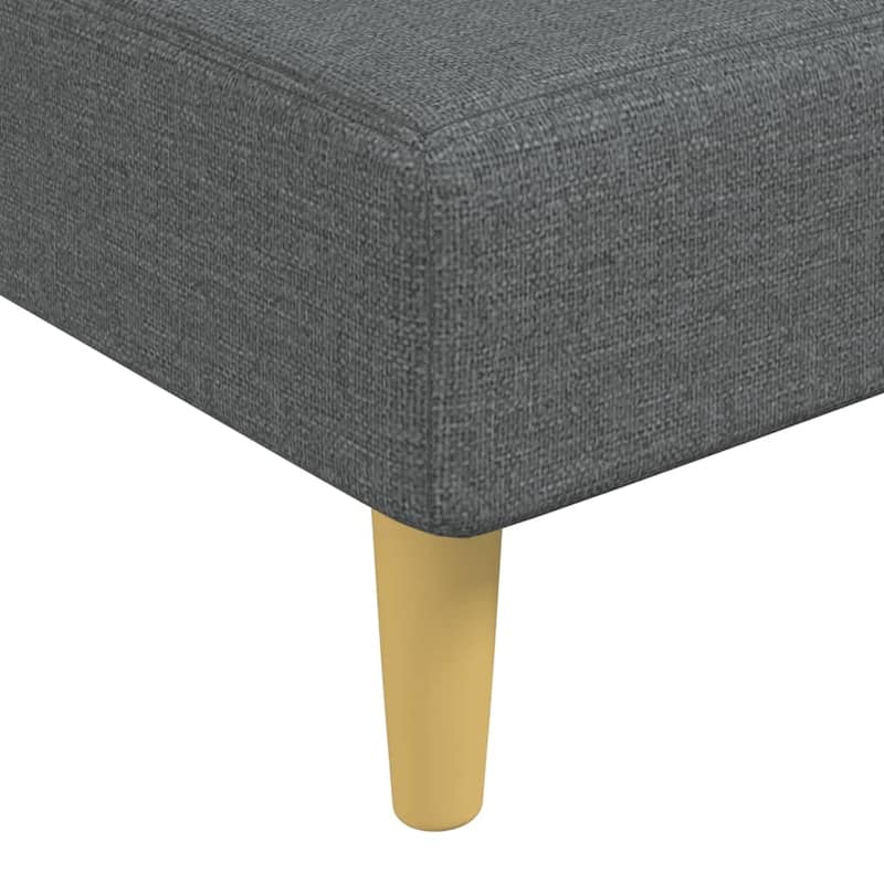 vidaXL L-shaped Sofa Bed Dark/Light Gray 109.8"x55.1"x27.6" Fabric - 109.8" x 55.1" x 27.6"