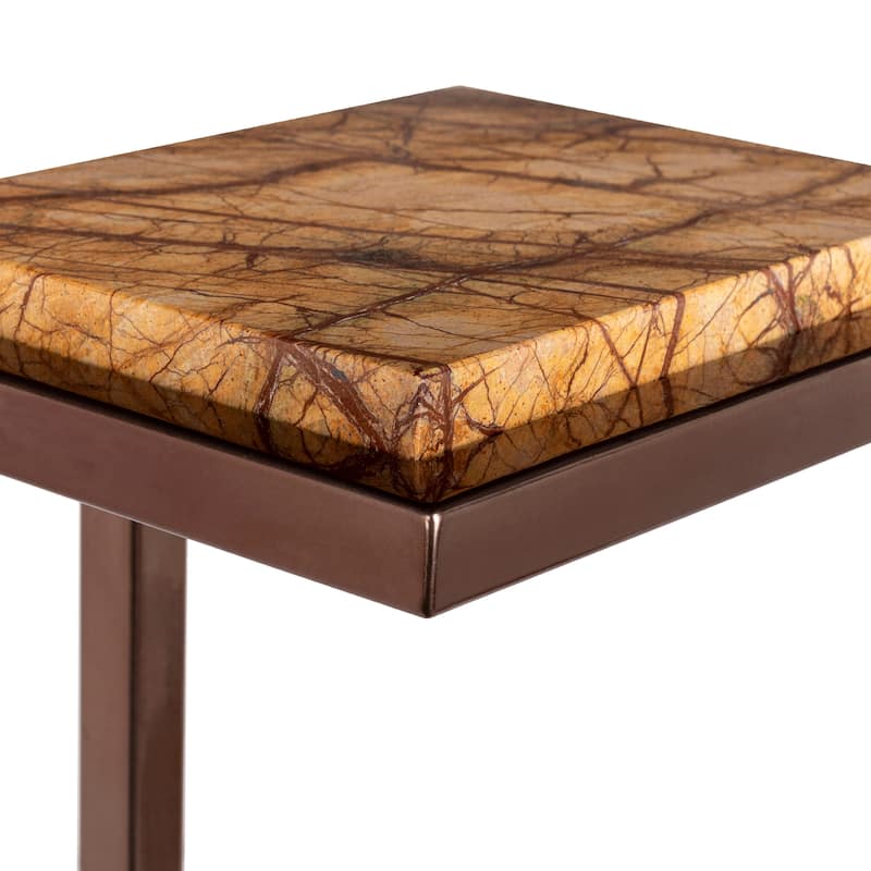 Artistic Weavers Trarna Contemporary Marble Topped End Table