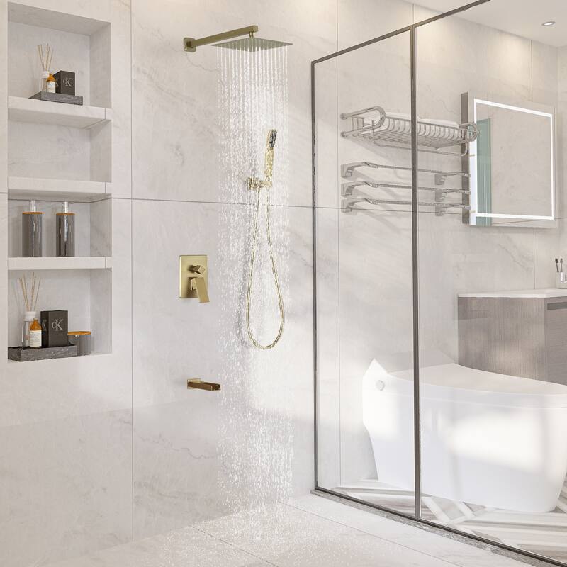 CASAINC 3-Function 10-In Wall Mounted Shower System
