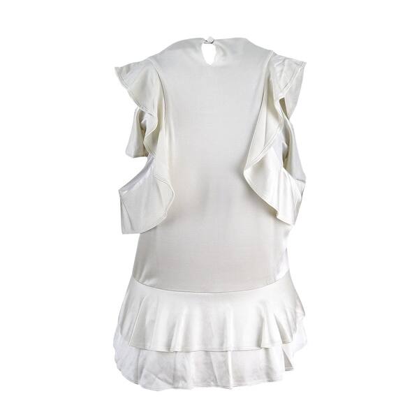 Shop Catherine Malandrino Women S Katrina Peplum Top Xl Birch