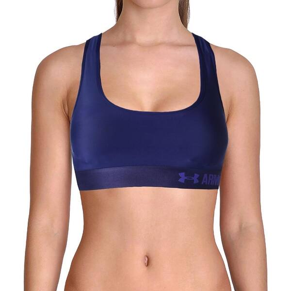 Shop Under Armour Womens Heat Gear Sports Bra Mid Impact Fitness
