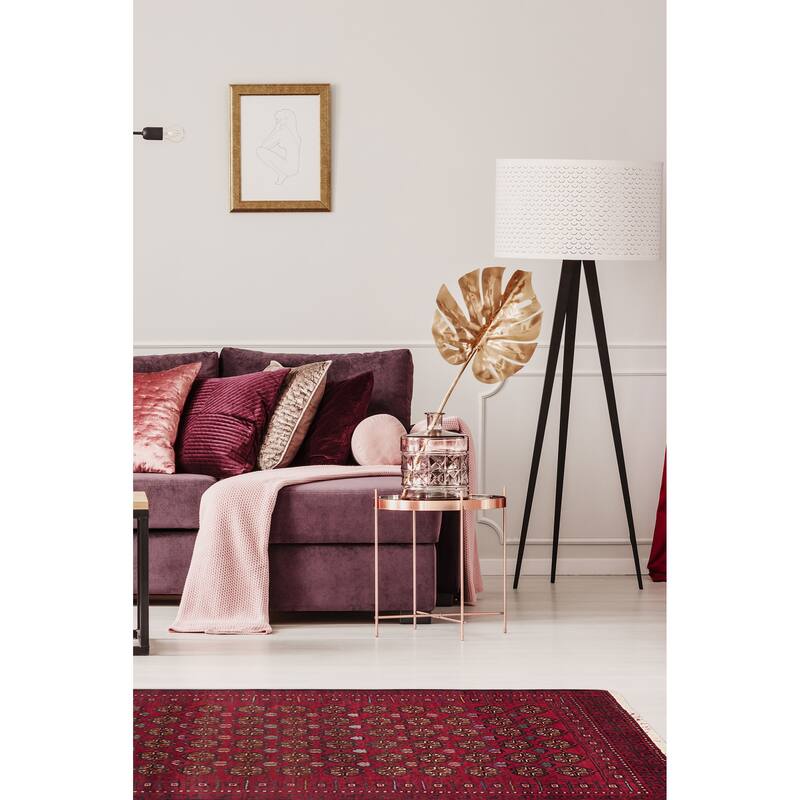 ECARPETGALLERY Hand-knotted Teimani Red Wool Rug - 3'5 x 6'5